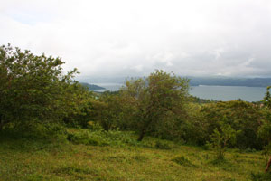 Lake Arenal stretches far to the east and west of the acreage. Here is a view to the east.